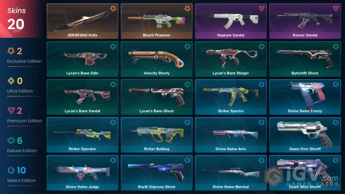 [EU] - SKINS 20 - KNIFE 1 - XERØFANG Knife - BlastX Phantom - Neptune Vandal - FULL ACCESS - INSTANT DELIVERY
