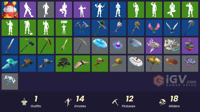 [PSN/XBOX/PC] 1 skins | Guff Gringle | Arroyo Pack | The Sith | Kata-Pack | Fa-la-la-Llama | 8-Ball Janky | Fishstick Janky | Twin Crossfire
