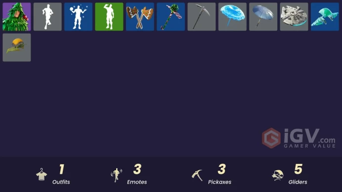 [PSN/XBOX/PC] 1 skins | Lt. Evergreen | 2020 Kickflip | Re-gifter | Clawz Retro | Peppermint Pick | Shortbread Slicers | Snowshaker