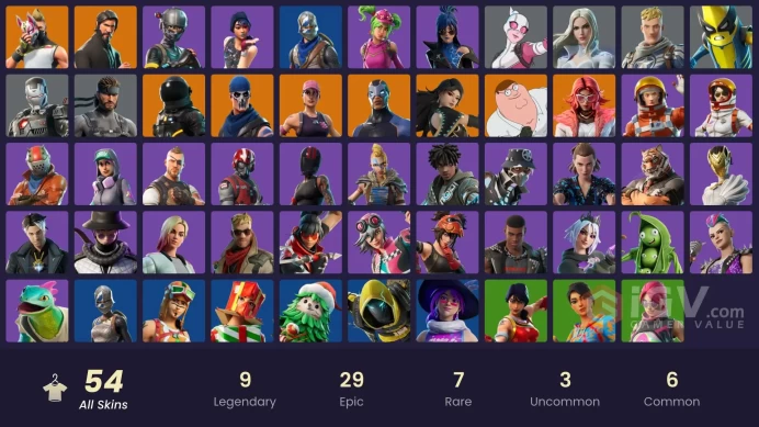 [PC/XBOX] 54 skins | OG STW | Sparkle Specialist | The Reaper | Blue Squire | Royale Knight | Elite Agent | Valeria | Dark Voyager | 150 VB