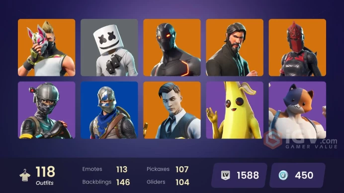 FA - [PSN/XBOX/PC] 118 skins | The Reaper | Blue Squire | Royale Knight | Elite Agent | Blue Team Leader | Gold Brutus | Take the L | Marshmell 