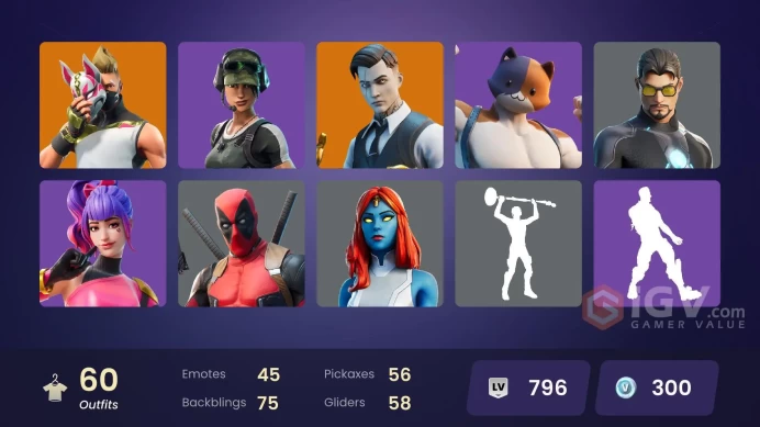 FA - [PSN/PC] 60 skins | Trailblazer | Fade | Gear Specialist Maya | Midas | Drift | Ronin | Mystique | Doctor Doom | Tony Stark | Wolverine |