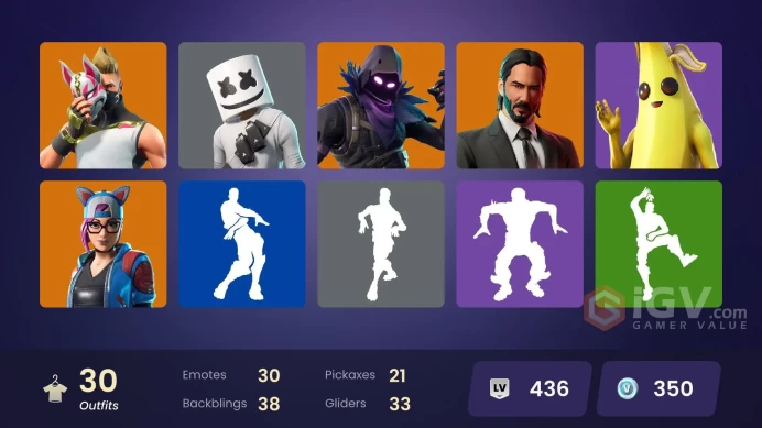 FA - [PSN/XBOX/SWITCH/PC] - 30 skins | John Wick | Rogue Agent | Drift | Blackheart | Ragnarok | Enforcer | Calamity | Marshmello [ULTRA SAFE]