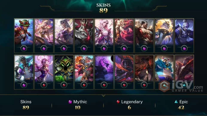EUW -(S16) PLAT 3 START! - 172 Champ - 89 Good Skins(10 Mythic) - 48.9K BE - 1.515RP -HONOR 4 - S9 ACC - FULL ACCES - LIFETIME WARRANTY - CHEAP