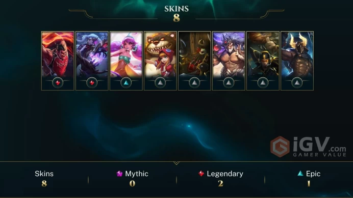 League of Legends Plat 4 safe acc.