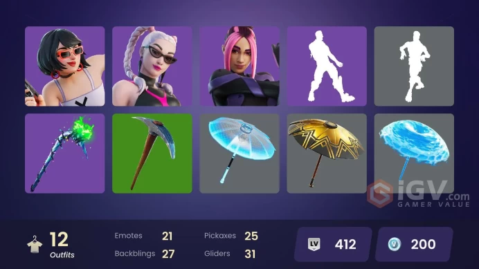 [ALL PLATFORMS]-Merry Mint Axe-12 skins+25 pickaxes+21 emote+31 glider+FULL ACCESS/LIFE TIME WARRANTY