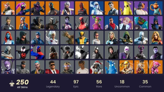 [ALL PLATFORMS]-248 Skin-202 Pickaxes-Shogun-Game Knight-World Warrior-OG STW-Love Ranger-DRAGON BALLS-Midas-Funk Ops-Nightlife-FULL ACCES-