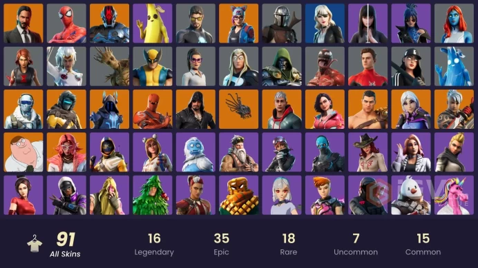 [ALL PLATFORMS]-91 Skin-Black Widow OG-Victor Elite-John Wick-Spider-Man-Tony Stark-FULL ACCESS-