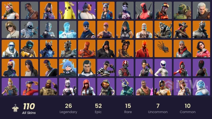 [NIN/PC] 110 SKINS | OG STW | IKONIK |TRAVIS SCOTT | GLOW | WORLD WARRIOR | GOLD | BLACK WEREWOLF | STAGE 5 - NO SHOULDER PAD | STAGE 8 | 200 VB