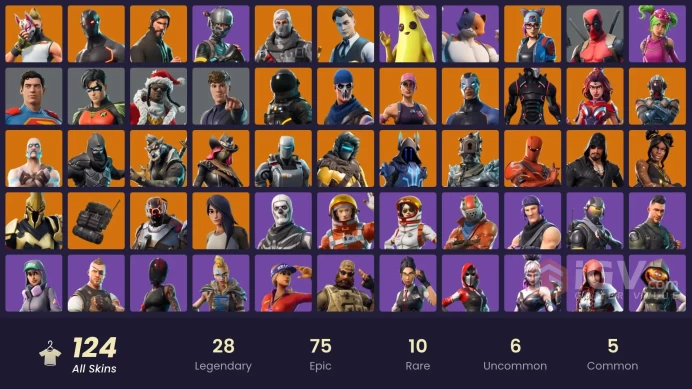 [PC/PSN/XBOX/Nintendo] 123 skins F/A :  Leviathan Axe | Take The L | OG STW | The Reaper | Elite Agent | Omega (stage 5) | Gold Brutus | Gold M