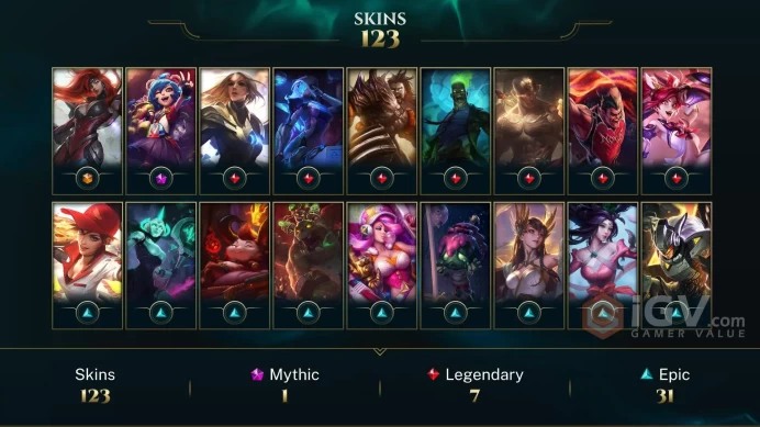 【 EUNE】Level 156    145 Champ/ 123 Skins   Full Access  High Quality Account  Instant Delivery️