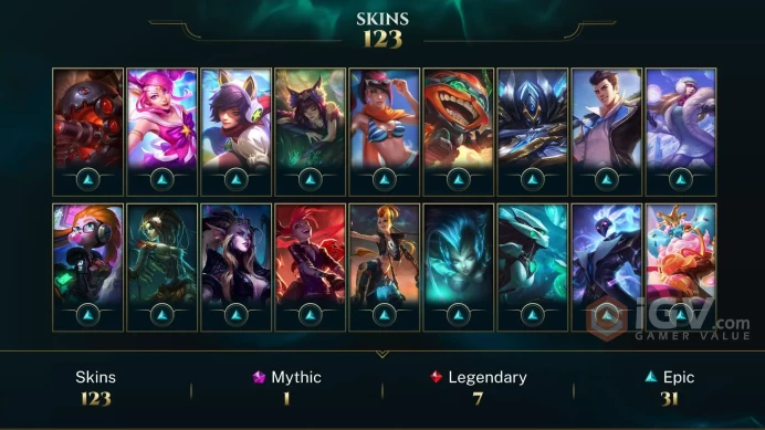 【 EUNE】Level 156    145 Champ/ 123 Skins   Full Access  High Quality Account  Instant Delivery️
