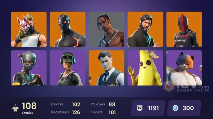 [ALL PLATFORMS]-107 Skin-Travis Scott-The Reaper-Elite Agent-OG STW-Raptor-Omen-Midas-Freestylin'-Take The L-Mogul Master (USA)-FULL ACCESS-