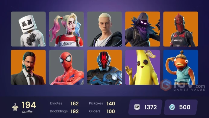 [PC/PSN/XBOX/Nintendo] 194 skins F/A :  Take The L | Son Goku | Venom | Eddie Brock | Dark Skully | Master Chief (Matte Black) | Mike Lowrey | S