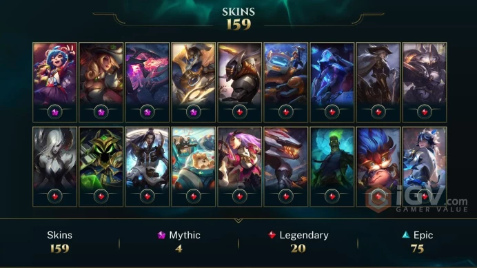 Cuenta LOL LAS | Nivel 449  | +159 Skins | Full Access