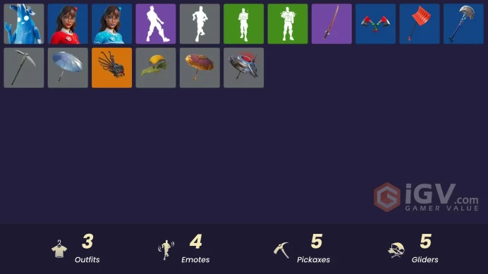 [PSN/XBOX/PC] 3 skins | Polar Peely | Krisabelle | Blizzabelle | Ancestral Bloom | Fishstick Janky | Clawz Retro | Blade of the Waning Moon