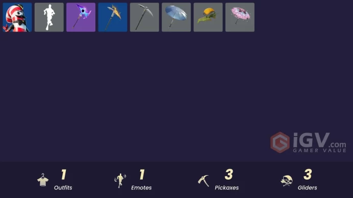 [PSN/XBOX/PC] 1 skins | Mr. Dappermint | Clawz Retro | The Destroyer's Destroyer | Blitz Axe | MEGA-brella | The Umbrella | Banner Icon