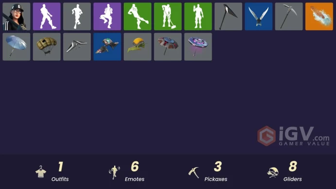 [PSN/XBOX/PC] 1 skins | Ruby Shadows | Blackout Bag | 8-Ball Janky | Fishstick Janky | Brain Freeze | Clawz Retro | Shadow Slicer | Kittanas