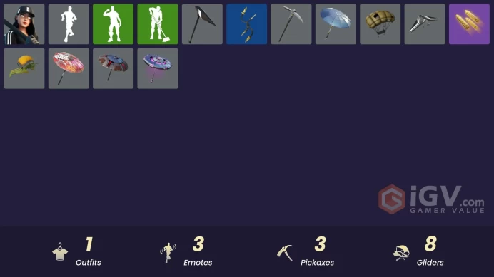 [PSN/XBOX/PC] 1 skins | Ruby Shadows | Blackout Bag | Fishstick Janky | Dino Deck | Outlaw's Knife Rack | Clawz Retro | Shadow Slicer