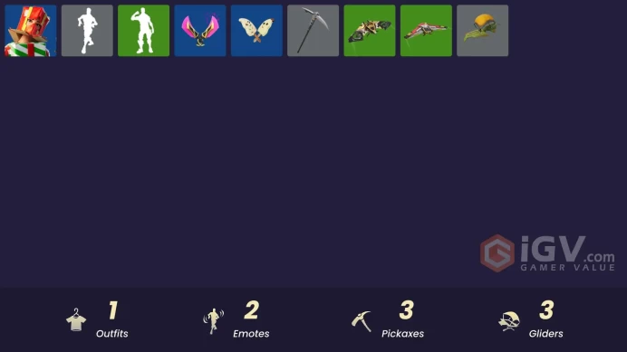 [PSN/XBOX/PC] 1 skins | Holiday Boxy | Spectra Protector | Clawz Retro | Glorious Giftblade | Peely Whip | Nanner Bashers | Breathless Blades