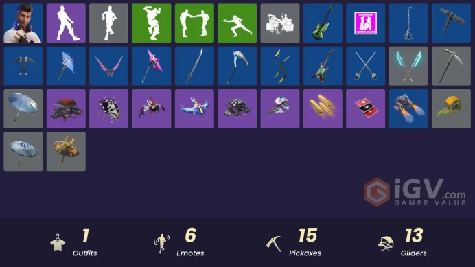 [PSN/XBOX/PC] 1 skins | Chord Kahele | Twin Blasters | Tomoki & Katana | Bunsen Backburner | Cursed Marionette | The Rebel | Alpha Trophy