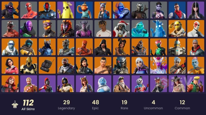 [ALL PLATFORMS]-112 Skin-Merry Mint Axe-Raptor-Prodigy-Ultima Knight-Vendetta-Wild Card-FULL ACCESS-