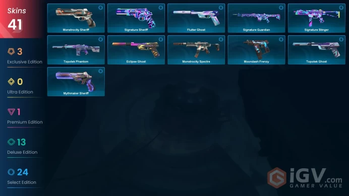EU | Valorant Account | 41 Skins | BlastX Phantom | Bound | Tilde Knife | Prime Vandal | Tilde Operator