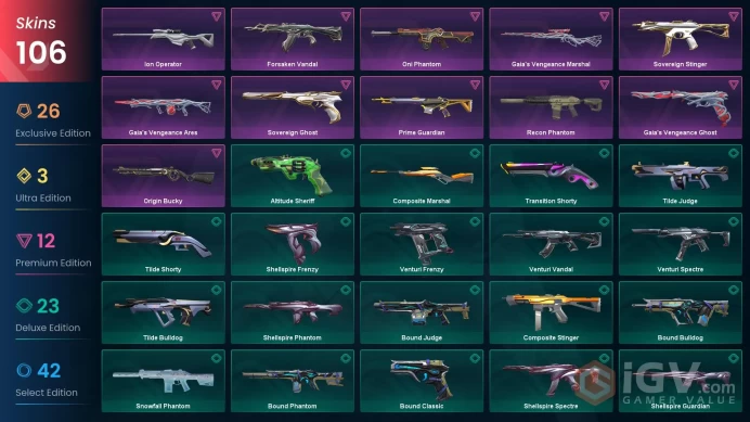 ASIA/MYS 94700 VP Luna Buddy VCT LOCK//IN Misericórdia Elderflame Operator Singularity Sheriff Recon Phantom Forsaken Vandal Ion Operator Snowfa