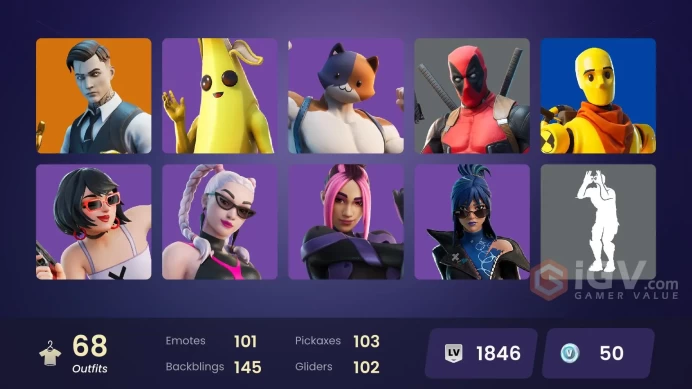 FA | Change mail | 68 skins | Fixer | Omegarok | Valeria | Sentinel | Blackheart | Gear Specialist Maya | Peter Griffin | Kymera | Catalyst