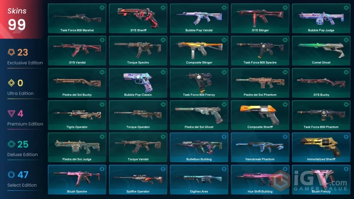 VALORANT EU WEST SERVER 99 SKİNS(+12 KNİFE, ARCANE + CHAMPİONS 2024 PACKED,VCT LOCK//IN,RGX CARAMBT  )AUTO DELIVERY FULL ACCESS-LIFETIME WARRANT