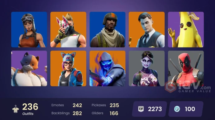 [ALL PLATFORMS]-236 Skin-235 Pickaxes-242 Emotes-Renegade Raider-Aerial Assault Trooper-70K V-BUCKS SPEND-FULL ACCESS-