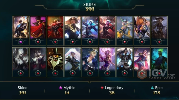 EUW -(S16) EMERALD 4 %75WR -42w-14l- 172 Champ - 391 Good Skins(5 Mythic, 14 Mythic, 38 Legendary, 178 Epic)- 32.4K BE - -FULL ACCES - CHEAP