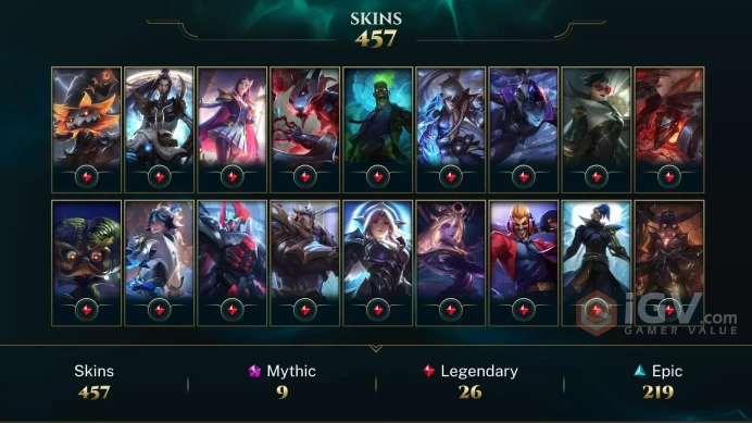 EUNE | 457 SKIN | 350K BE | 711 LVL | GOLD 2 | MAIL CHANGEABLE ACCOUNT