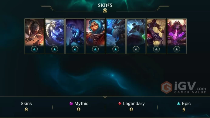 EUW -(S16) DIAMOND 2 %65WR - 80 Champ - 11 Good Skins(5 Epic) - 8.8K BE- HONOR 5  - FULL ACCES - SAFETY - LIFETIME WARRANTY - CHEAP