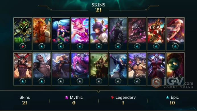 EUNE -(S16) UNRANKED - RANKED READY - 44 Champ - 21 Good Skins(1 Legendary, 10 Epic)-  S6 ACC -HANDMADE - FULL ACCES - LIFETIME WARRANTY - CHEAP