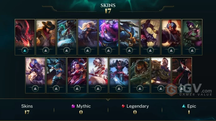 EUNE -(S16) UNRANKED - 50 Champ - 17 Good Skins - RIOT KAYLE -  S4 ACC -HANDMADE - FULL ACCES - LIFETIME WARRANTY - CHEAP