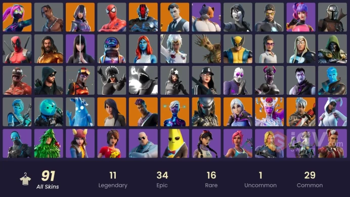 [PC/PSN/XBOX] 91 skins | Glow | Travis Scott | Astro Jack | Gold Midas | Kata Captain | Galaxy Scout