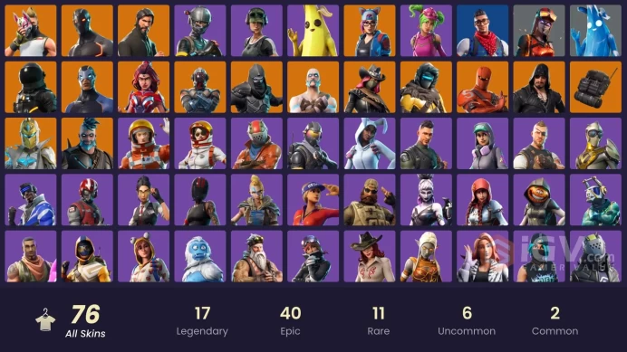[PC/PSN/XBOX] 76 skins | The Reaper | Elite Agent | Trailblazer | Prodigy | Carbon Commando | Rogue Agent