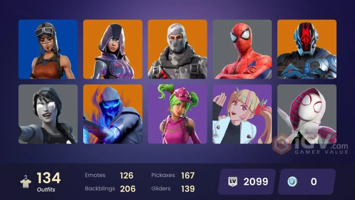 [PC] 135 skins | Renegade Raider | Glow | Sub Commander | Tart Tycoon | Rogue Agent | Havoc