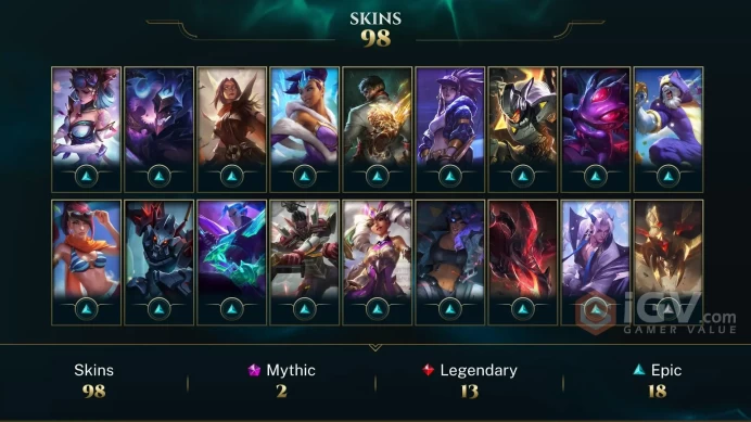EUNE League Account: +98 Skins | Full Access | Instant Delivery!