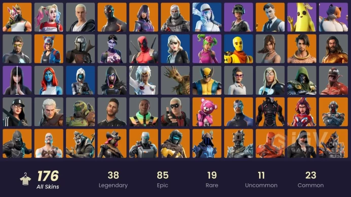 [PC/PSN/XBOX/Nintendo] 175 skins F/A :  Leviathan Axe | Glow | Gold Midas | Omega (stage 5) | Havoc | Sub Commander | Trailblazer | Striker Spec