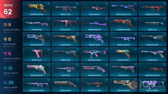 EU 62 skins 4 knifes | Mystbloom Vandal | Mystbloom Ghost | Mystbloom Fanblade | Composite Knife | Sentinels of Light Sheriff | V0045