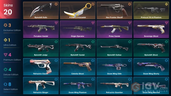 EU [ 20 TOP SKINS + 2 KNIFE ] Prime//2.0 Karambit + Protocol 781-A Phantom + Neo Frontier Sheriff + Forsaken Vandal / full acces 