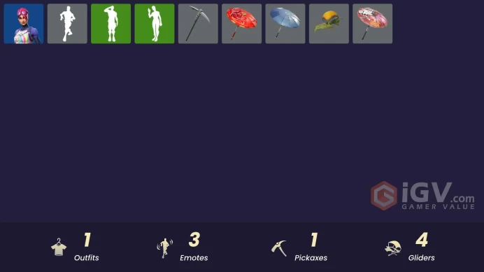 [PSN/XBOX/PC] 1 skins | Brite Bomber | Precision | Standard Issue | Clawz Retro | Salute | Regal Wave | The Umbrella | Paper Parasol