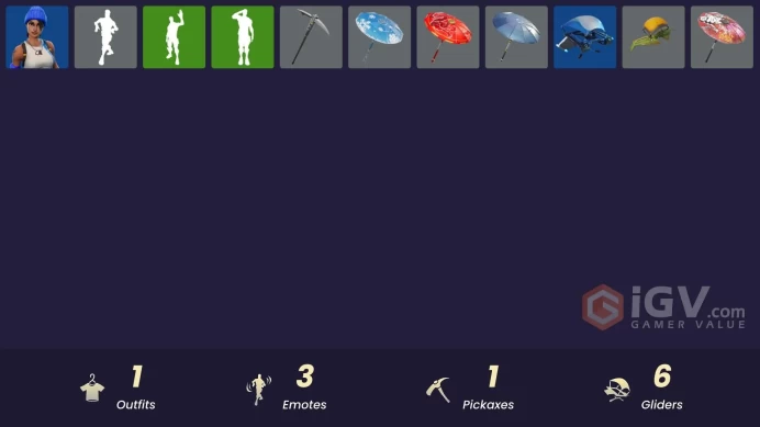 [PSN/XBOX/PC] 1 skins | Blue Team Leader | Clawz Retro | Salute | Wave | Blue Streak | The Umbrella | Paper Parasol | Wet Paint | Snowflake