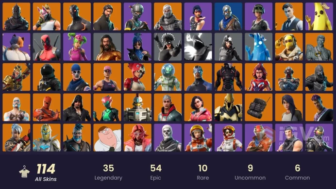 80 skins | OG STW | The Reaper | Elite Agent | Omega (stage 5) | Cobalt Snowfoot | Sub Commander | Rogue Agent | Havoc | Trailblazer