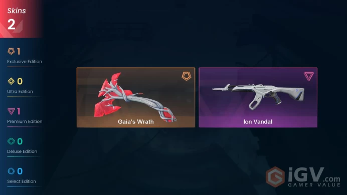 EU Full Access | 2 Skins Gaia's Wrath + Ion Vandal | Bronze 1 Last Rank
