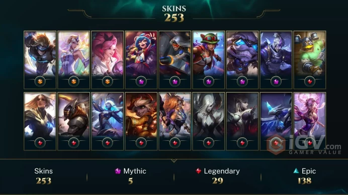 253 SKIN | 45K+ ÖZ | 402 LEVEL | GOLD III | MAIL CHANGEABLE LEAGUE OF LEGENDS ACCOUNT