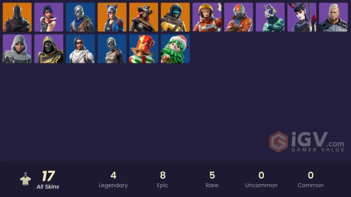 PC,PSN,XBOX 17 SKINS MAIL CAN CHANGE - BLACK KNIGHT RK1390