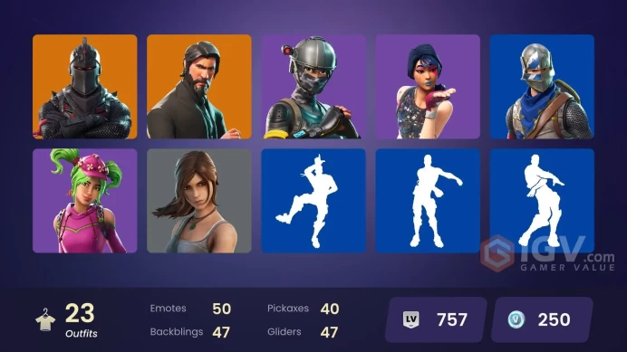 PC,PSN,XBOX 23 SKINS FA - BLACK KNIGHT - REAPER - LEWIS HAMILTON,LARA CROFT,RABBIT RAIDER,AGENT JONES - FLOSS - MAKO RK1393